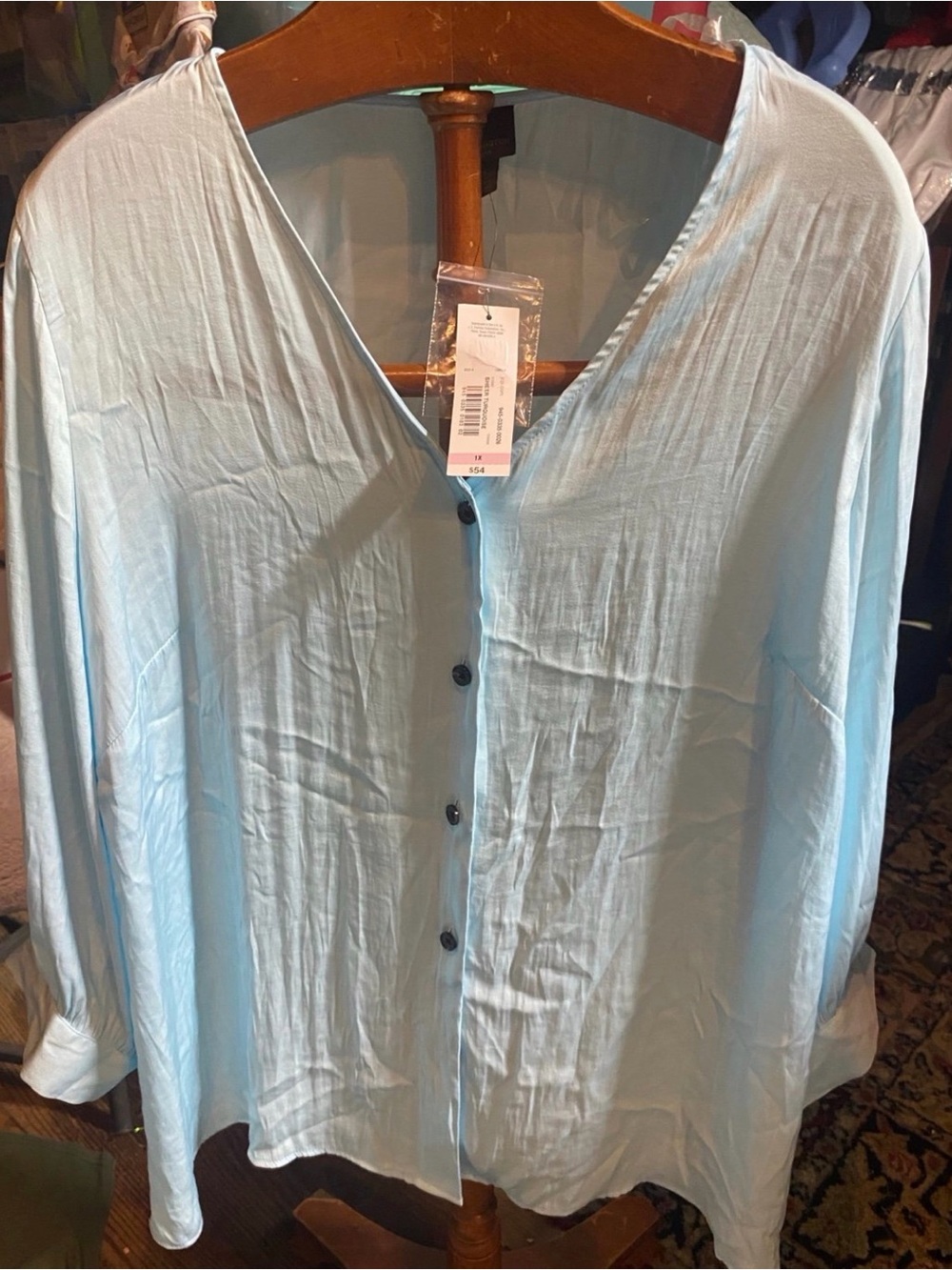 Worthington Light Blue Women's Blouse